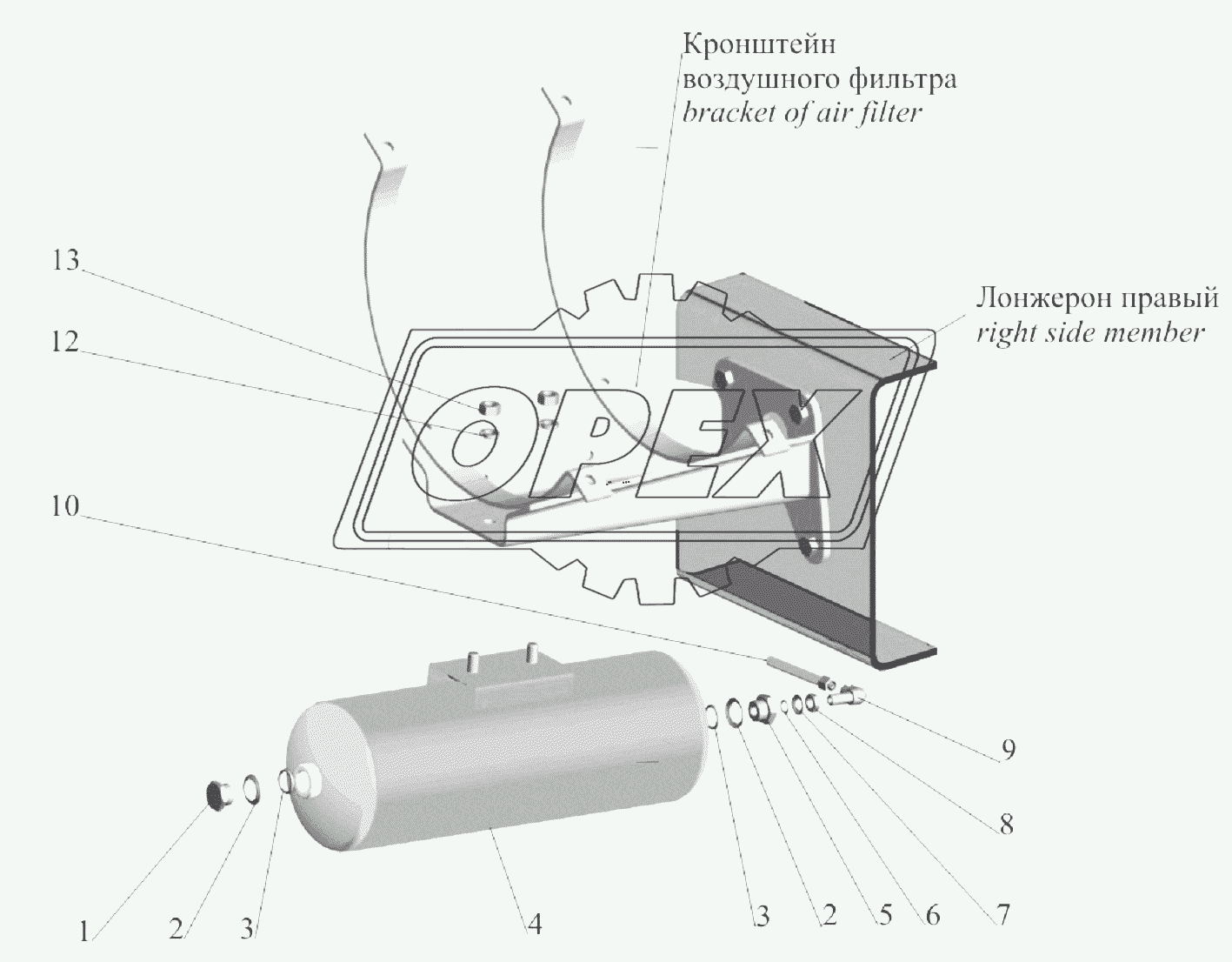 Ресивер регенерации 64226-3513015